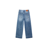 Women's Turkish Cotton Washed Straight-Leg Jeans